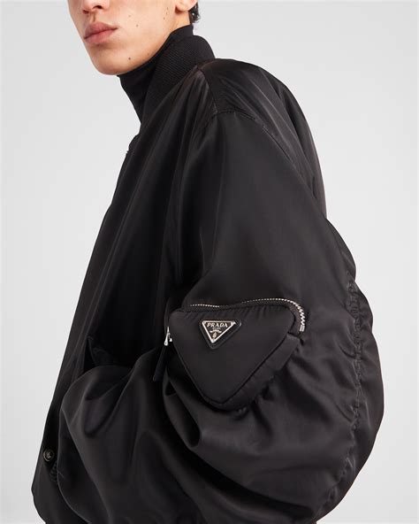 womens sporty prada jacket|prada nylon bomber jacket.